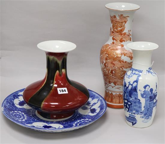 A group of mixed oriental ceramics